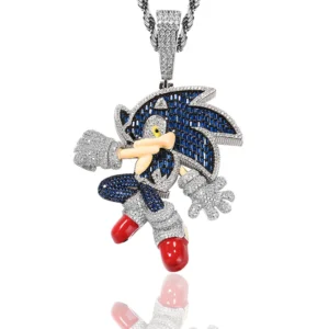 Collier Sonic the Hedgehog Pierre Bleue A1