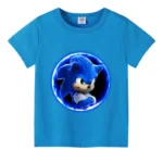 T-shirt Sonic The Hedgehog Pour Enfants Bleu A1