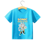 T-shirt Silver the Hedgehog Pour Enfants A1