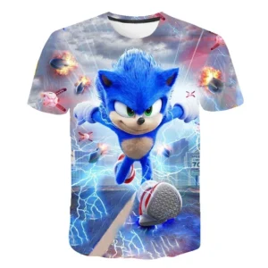 T-shirt Sonic the Hedgehog Pour Enfants A4