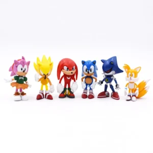 Figurine Sonic 6 Piéces de 7cm