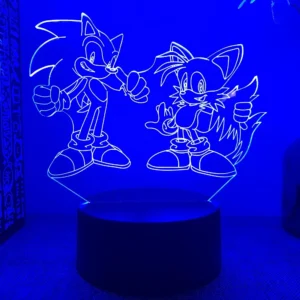 Lampe 3D Sonic et Tails A1