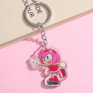 Porte-clé Amy Rose en Acrylique A1