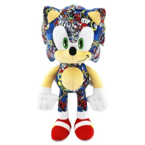 Peluche Sonic Le Hérisson Style Graffiti 20cm