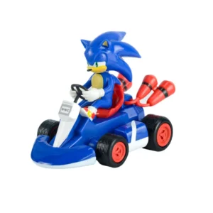 Figurine Sonic avec une Voiture de 12cm