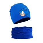 Bonnet Sonic the Hedgehog avec Écharpe