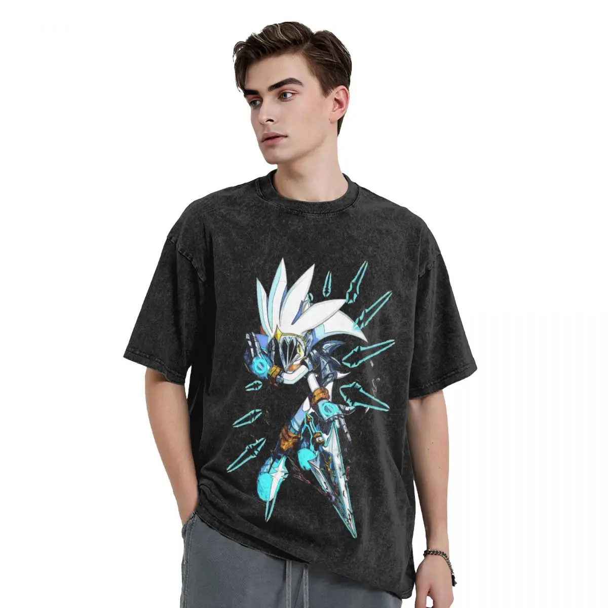 Sonic T-shirt Silver the Hedgehog A2