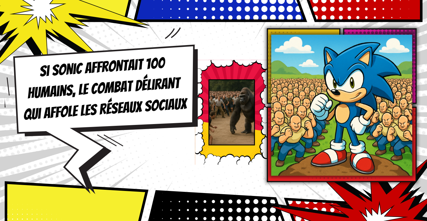 Et si Sonic affrontait 100 humains ? Le combat délirant qui affole les réseaux sociaux